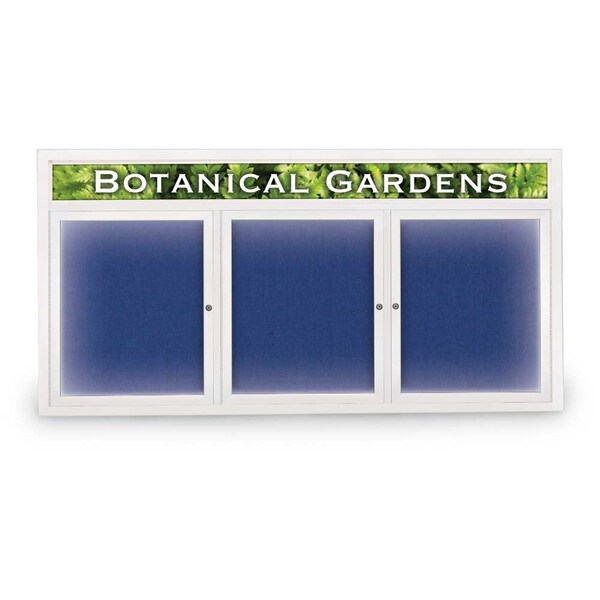 United Visual Products Open Faced Traditional Rounded Corkboard UV644ARC-BLACK-SURF - main